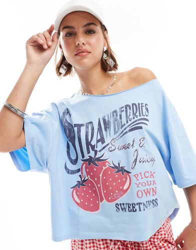 T-shirt oversize con grafica "Tropics Apple" - ASOS DESIGN - Modalova