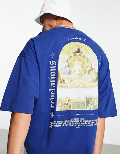 T-shirt oversize con stampa fotografica stile rinascimentale sulla parte anteriore e posteriore - ASOS DESIGN - Modalova