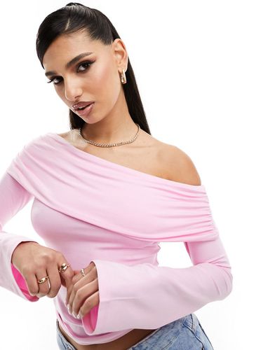 Top monospalla rosa - ASOS DESIGN - Modalova