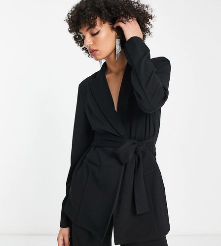 ASOS DESIGN Tall - Blazer da abito in jersey con cintura - ASOS Tall - Modalova