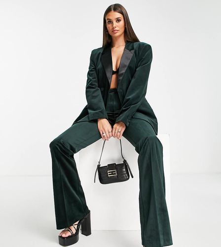 ASOS DESIGN Tall - Blazer da abito sagomato sui fianchi in velluto - ASOS Tall - Modalova