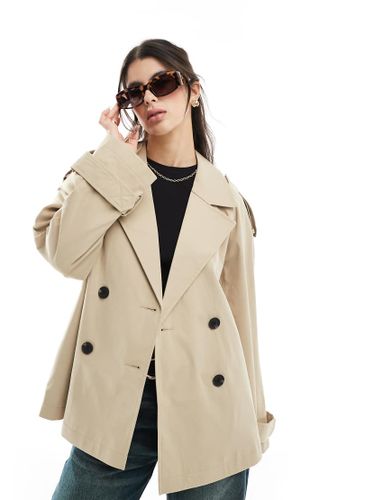 Trench-coat court - Taupe - Asos Design - Modalova