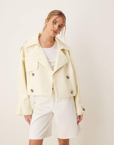 Trench-coat style bomber imitation cuir - Babeurre - Asos Design - Modalova