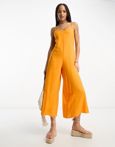 Tuta jumpsuit con gonna pantalone e spalline sottili - ASOS DESIGN - Modalova