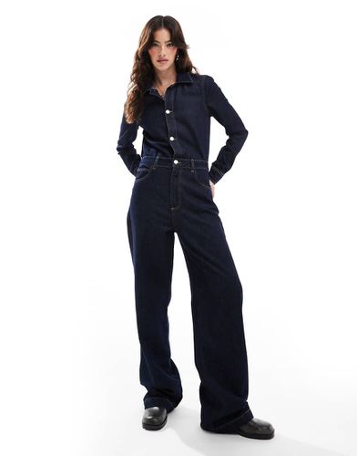 Tuta jumpsuit di jeans indaco - ASOS DESIGN - Modalova