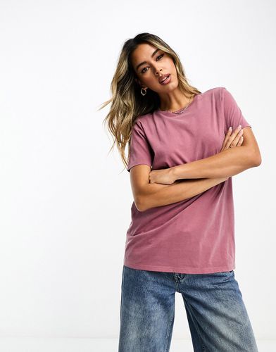 Ultimate - T-shirt girocollo color lampone slavato - ASOS DESIGN - Modalova