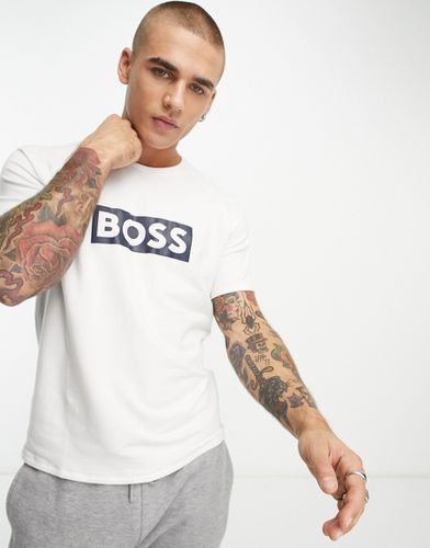 T-shirt da casa bianca con logo - BOSS Bodywear - Modalova