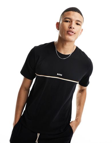 Unique - T-shirt nera con logo piccolo - BOSS Bodywear - Modalova