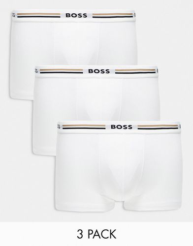 BOSS - Bodywear - Confezione da 3 paia di boxer aderenti bianchi - BOSS Bodywear - Modalova