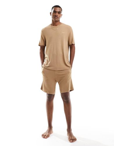 Boss - Bodywear - Pantaloncini beige a coste - BOSS Bodywear - Modalova