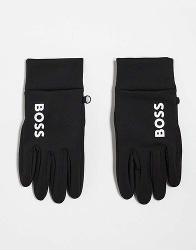 BOSS - Guanti neri da corsa-Nero - BOSS by Hugo Boss - Modalova