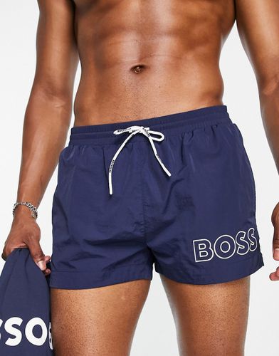 BOSS Swimwear - Mooneye - Pantaloncini da bagno taglio corto con logo grande - BOSS Bodywear - Modalova