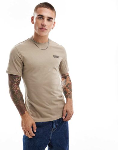 T-shirt bordeaux con logo color lupo grigio - Barbour International - Modalova