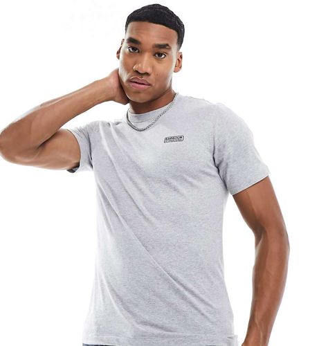 Throttle - T-shirt slim fit grigia con logo - In esclusiva per ASOS - Barbour International - Modalova