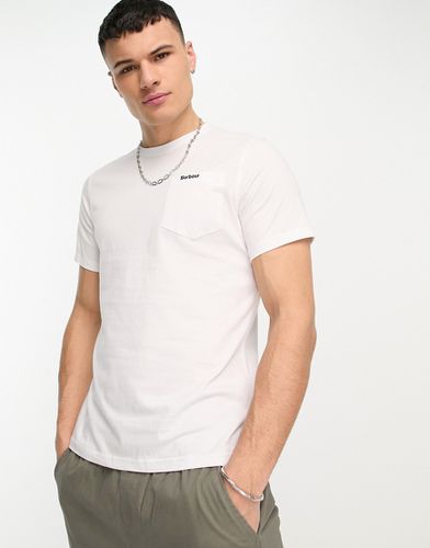 Langdon - T-shirt bianca con tasca - Barbour - Modalova