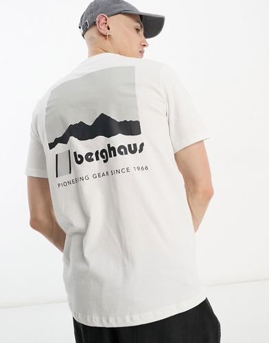 Skyline Lhotse - T-shirt bianca unisex con stampa - Berghaus - Modalova