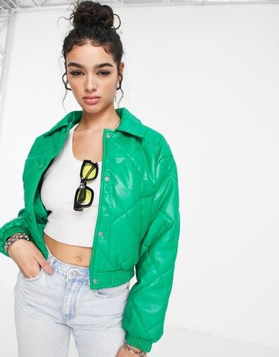 Giacca bomber trapuntata acceso - Bershka - Modalova