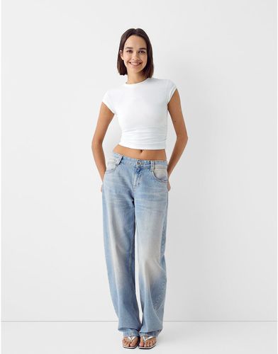 Jeans ampi extra larghi lavaggio sporco - Bershka - Modalova