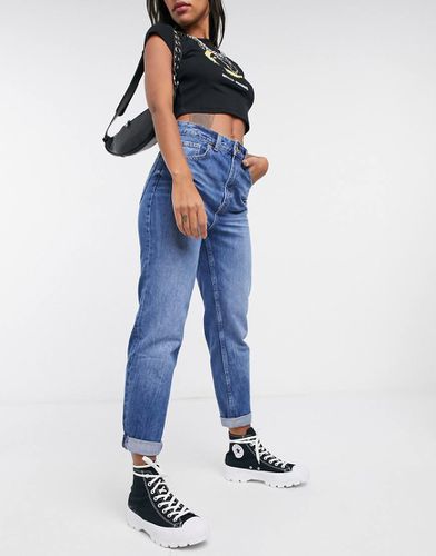 Bershka - Jeans mom blu medio - Bershka - Modalova