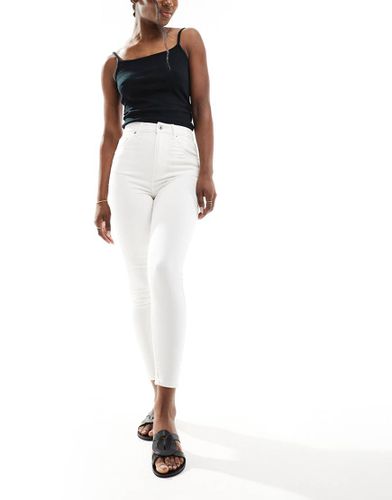 Jeans skinny a vita alta bianchi - Bershka - Modalova