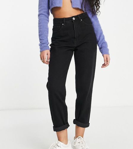 Petite - Mom jeans neri - Bershka - Modalova