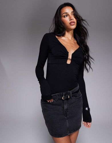 Top manches longues en jersey avec armature en U - Good American - Modalova