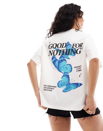 T-shirt sporco con grafica sul retro - Good For Nothing - Modalova