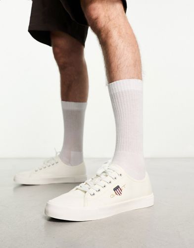 Sneakers in tela bianche con logo dello scudo - Gant - Modalova