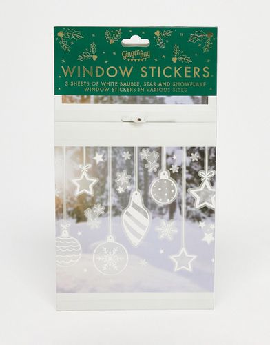 Adesivi per finestre con fiocchi di neve e decorazioni di Natale - Ginger Ray - Modalova