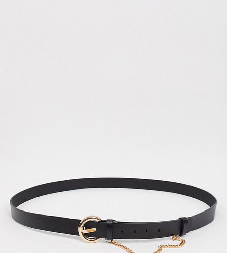 Cintura per vita e fianchi nera con catena dorata - Glamorous Curve - Modalova