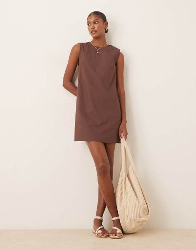 Robe babydoll courte - chocolat - Glamorous - Modalova