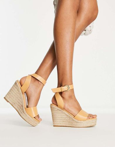 Sandali a zeppa stile espadrilles color cammello - Glamorous - Modalova