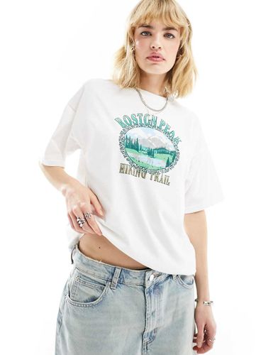 T-shirt comoda con stampa "Roston Peak" - Daisy Street - Modalova