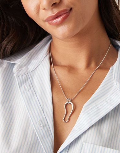 Collier à pendentif effet fondu - Designb London - Modalova