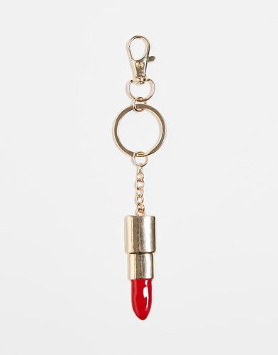 Portachiavi con charm a forma di rossetto - DesignB London - Modalova