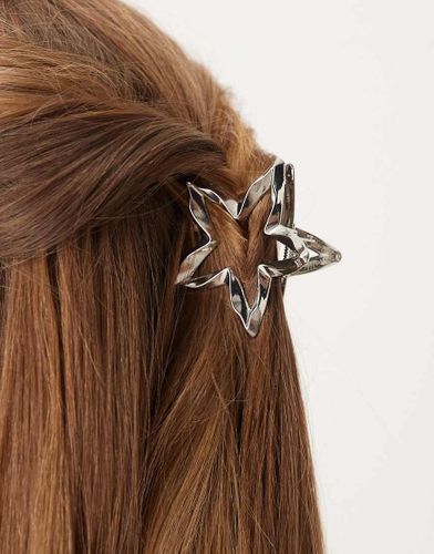 Pince à cheveux métallique étoilée effet fondu - Designb London - Modalova