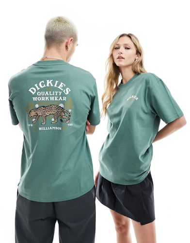 Fort Lewis - T-shirt scuro con stampa di tigre sul retro - In esclusiva per ASOS - Dickies - Modalova