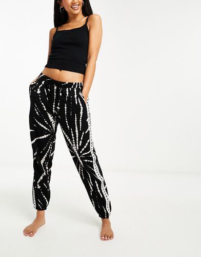 Abbigliamento notte - Joggers del pigiama tie-dye con fettuccia con logo - DKNY - Modalova