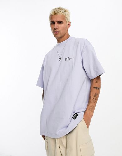 Miller - T-shirt oversize lilla con logo piccolo - Dr Denim - Modalova