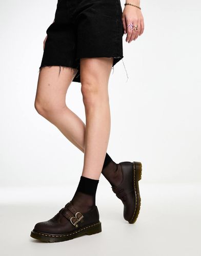 Scarpe Mary Jane marrone scuro in pelle - Dr Martens - Modalova