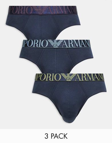 Emporio Armani - Bodywear - Confezione da 3 slip con fascia in vita con logo - Armani Exchange - Modalova