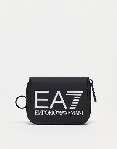 Emporio Armani - - Portafogli nero con logo grande - EA7 - Modalova