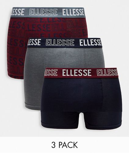 Confezione da 3 boxer con stampa grigia - ellesse - Modalova