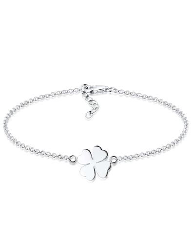 Ladies - Bracciale in sterling 925 con charm a forma di quadrifoglio fortunato - Elli - Modalova