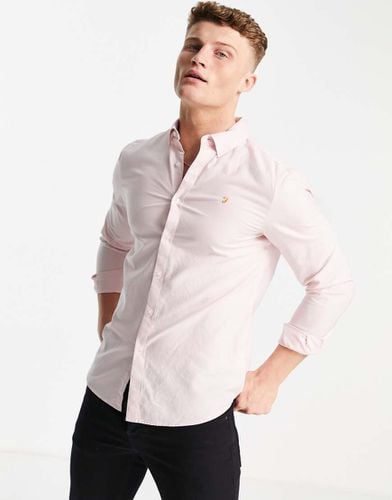 Brewer - Camicia slim fit a maniche lunghe - Farah - Modalova