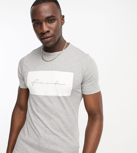 FCUK Tall - T-shirt chiaro con logo - French Connection - Modalova