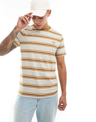 T-shirt a righe pesca e arancioni - Fred Perry - Modalova