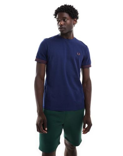 T-shirt con polsino a contrasto - Fred Perry - Modalova