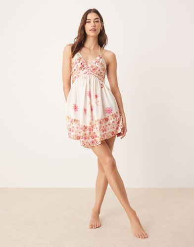 Oasis - Robe nuisette courte - pâle multicolore - Free People - Modalova