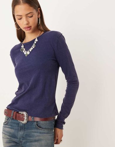 Nova - T-shirt à manches longues - Bleu caban - Free People - Modalova